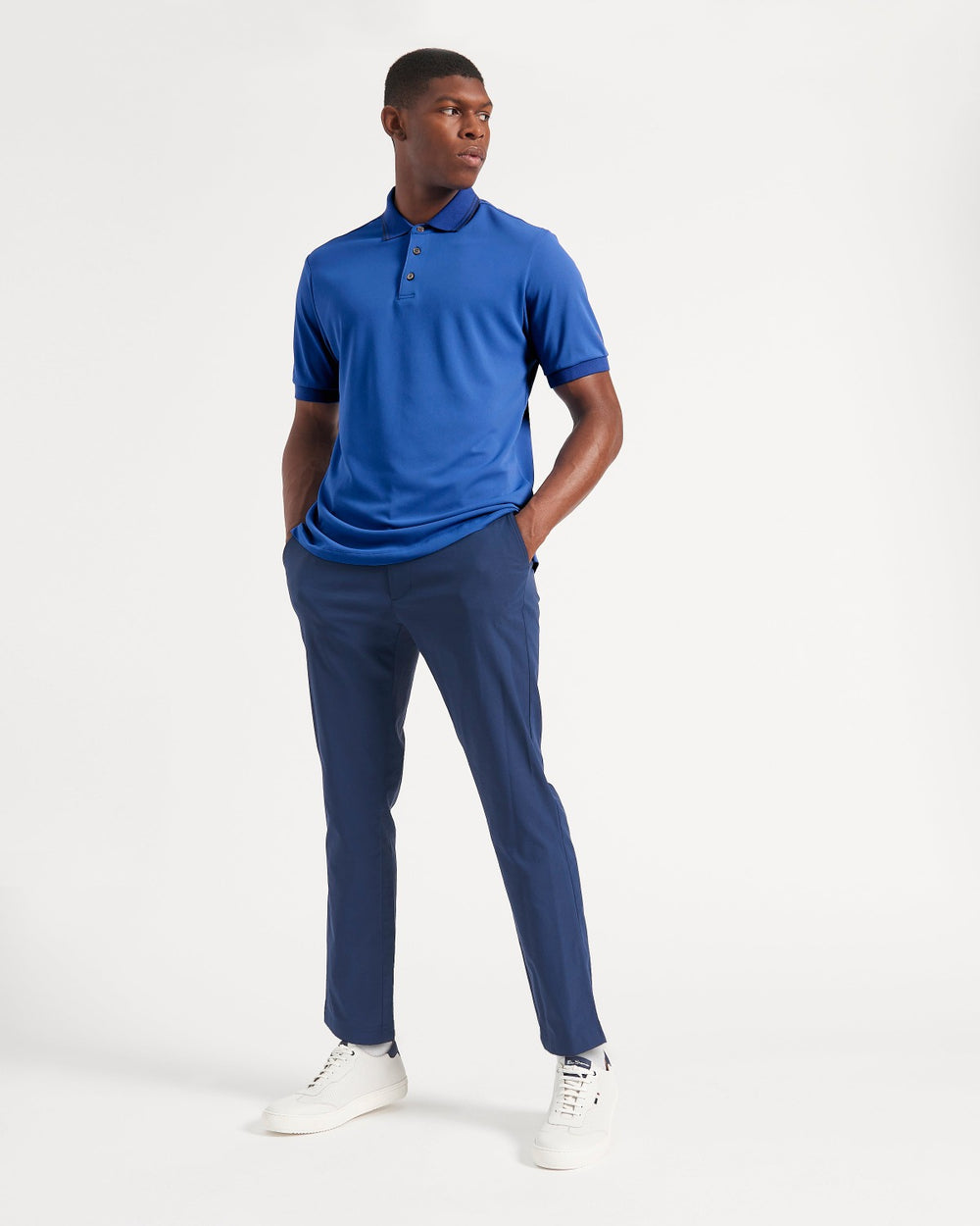 Polos Ben Sherman 360 Motion Stretch Bleu Bleu Royal | NIY-65479215